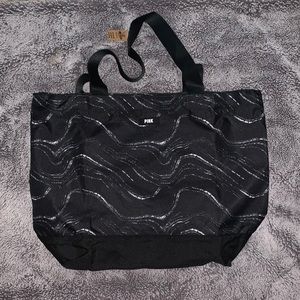 VS PINK B&W Large Two Strap Travel Bag